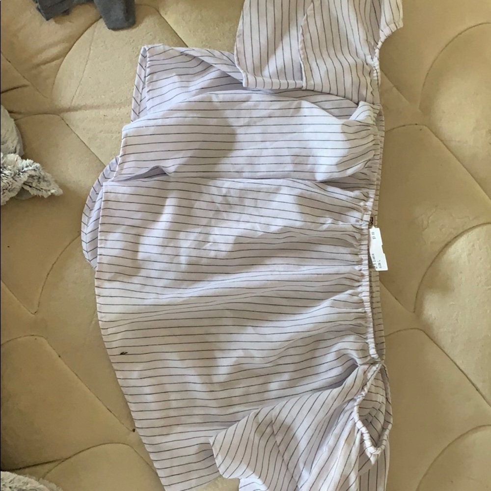 Off the shoulder crop top